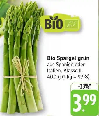 Gebauer's Bio Spargel grün Angebot