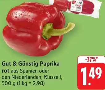 Gebauer's Gut & Günstig Paprika rot Angebot