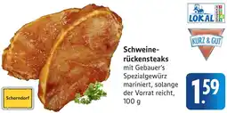 Gebauer's Schweinerückensteaks Angebot
