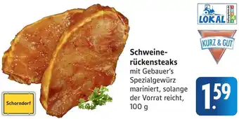 Gebauer's Schweinerückensteaks Angebot
