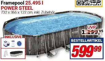 CENTERSHOP Bestway Framepool 25.495 l POWER STEEL Angebot