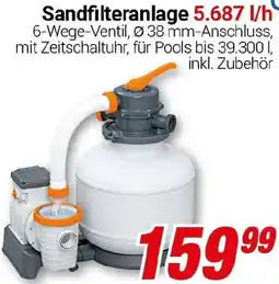 CENTERSHOP Sandfilteranlage 5.687 l/h Angebot