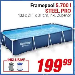CENTERSHOP Bestway Framepool 5.700 l STEEL PRO Angebot