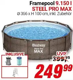 CENTERSHOP Bestway Framepool 9.150 l STEEL PRO MAX Angebot