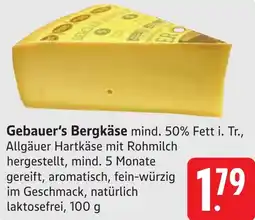 Gebauer's Gebauer's Bergkäse Angebot