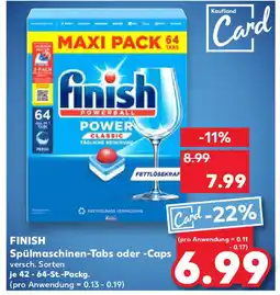 Kaufland FINISH Spülmaschinen-Tabs oder -Caps Angebot