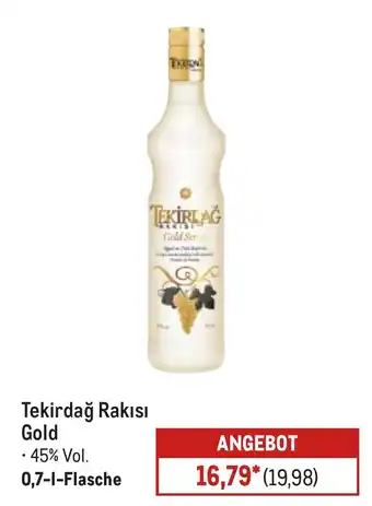 METRO Tekirdağ Rakısı Gold Angebot