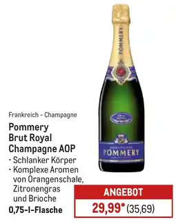 METRO Pommery Brut Royal Champagne AOP Angebot