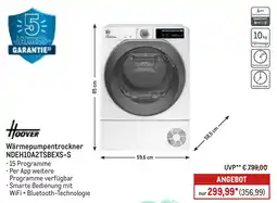 METRO Hoover Wärmepumpentrockner NDEH10A2TSBEXS-S Angebot