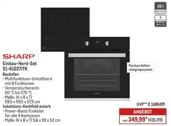 METRO SHARP Einbau-Herd-Set S1-61D27ITK Angebot