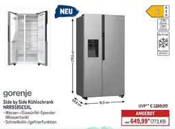 METRO gorenje Side by Side Kühlschrank NRR9185ESXL Angebot
