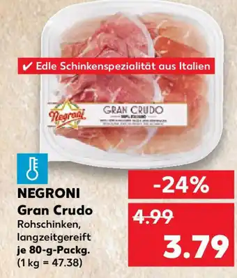 Kaufland NEGRONI Gran Crudo Angebot