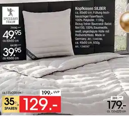 Zurbrüggen SPESSART TRAUM Kopfkissen SILBER Angebot