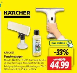 Lidl KÄRCHER Fenstersauger Angebot