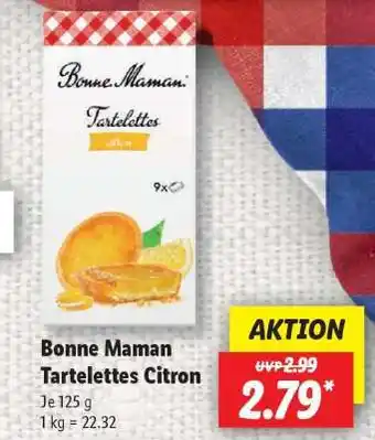 Lidl Bonne Maman Tartelettes Citron Angebot