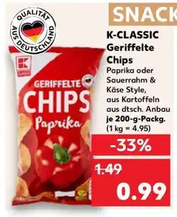 Kaufland K-CLASSIC Geriffelte Chips Angebot