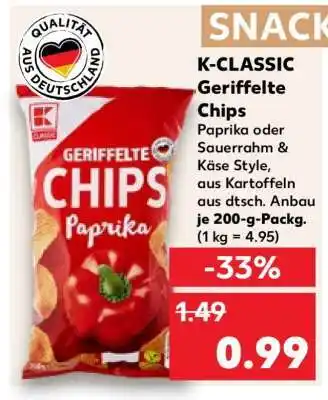 Kaufland K-CLASSIC Geriffelte Chips Angebot