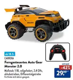 Aldi Nord Ferngesteuertes Auto Gear Monster 2.0 Angebot
