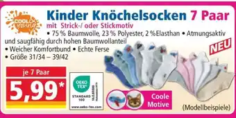 Norma Kinder Knöchelsocken 7 Paar Angebot