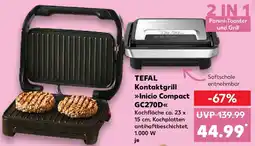 Kaufland TEFAL Kontaktgrill Inicio Compact GC270D Angebot