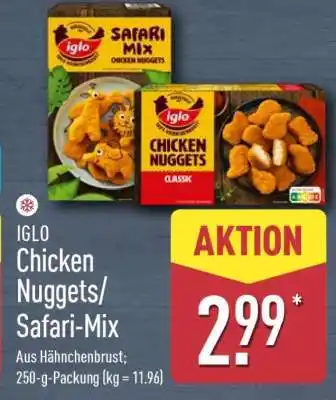 Aldi Nord IGLO Chicken Nuggets/Safari-Mix Angebot