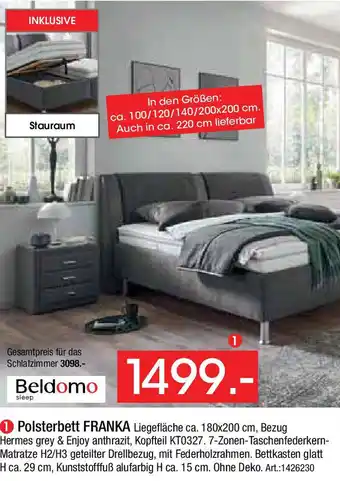 Zurbrüggen Beldomo Polsterbett FRANKA Angebot