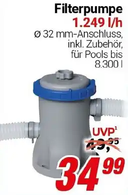 CENTERSHOP Filterpumpe 1.249 l/h Angebot