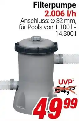 CENTERSHOP Filterpumpe 2.006 l/h Angebot