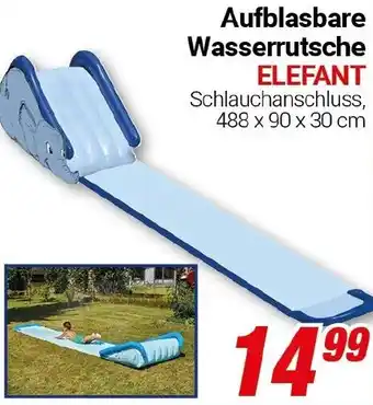 CENTERSHOP Aufblasbare Wasserrutsche ELEFANT Angebot