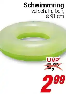 CENTERSHOP Schwimmring Angebot