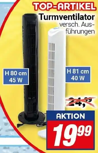 CENTERSHOP Turmventilator Angebot
