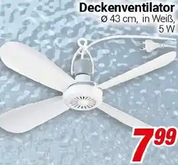 CENTERSHOP Deckenventilator Angebot