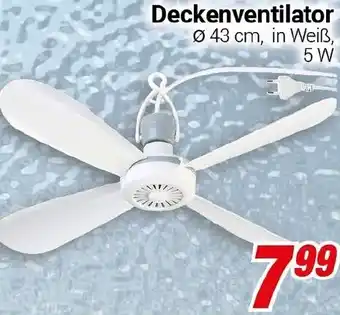 CENTERSHOP Deckenventilator Angebot
