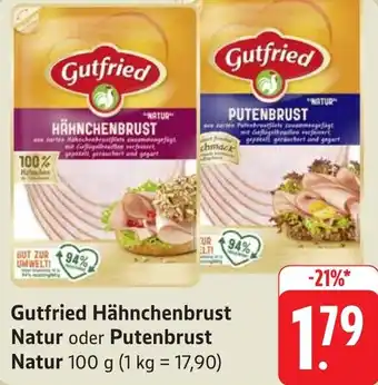 Gebauer's Gutfried Hähnchenbrust Natur oder Putenbrust Natur Angebot