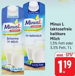 Gebauer's Minus L laktosefreie haltbare Milch Angebot