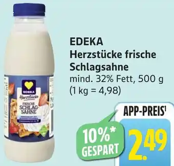 Gebauer's EDEKA Herzstücke frische Schlagsahne Angebot