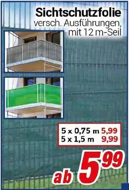 CENTERSHOP Sichtschutzfolie Angebot