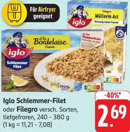Gebauer's Iglo Schlemmer-Filet oder Filegro Angebot