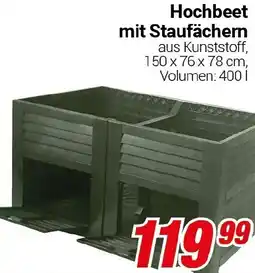 CENTERSHOP Hochbeet mit Staufächern Angebot