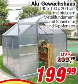 CENTERSHOP Alu-Gewächshaus Angebot