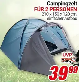 CENTERSHOP Campingzelt FÜR 2 PERSONEN Angebot