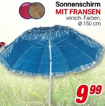 CENTERSHOP Sonnenschirm MIT FRANSEN Angebot