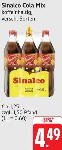 Gebauer's Sinalco Cola Mix Angebot