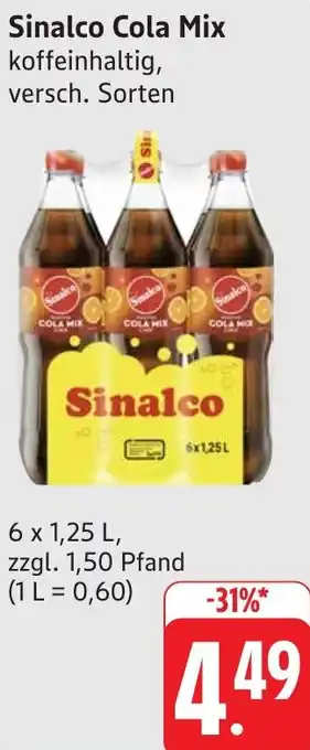 Gebauer's Sinalco Cola Mix Angebot