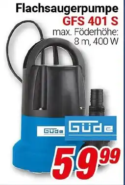 CENTERSHOP Güde Flachsaugerpumpe GFS 401 S Angebot