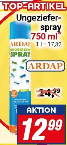 CENTERSHOP ARDAP Ungezieferspray Angebot