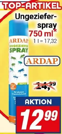 CENTERSHOP ARDAP Ungezieferspray Angebot