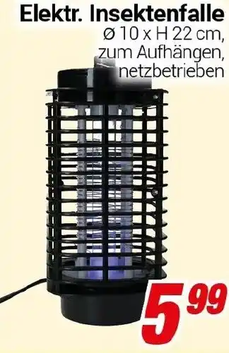 CENTERSHOP Elektr. Insektenfalle Angebot