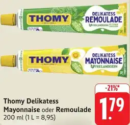 Gebauer's Thomy Delikatess Mayonnaise oder Remoulade Angebot