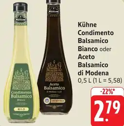 Gebauer's Kühne Condimento Balsamico Bianco oder Aceto Balsamico di Modena Angebot